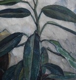 Wilhelm Morano (*1885) » Öl-Gemälde Stillleben Gummibaum Neue Sachlichkeit