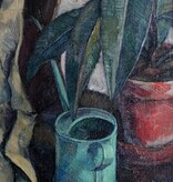 Wilhelm Morano (*1885) » Öl-Gemälde Stillleben Gummibaum Neue Sachlichkeit