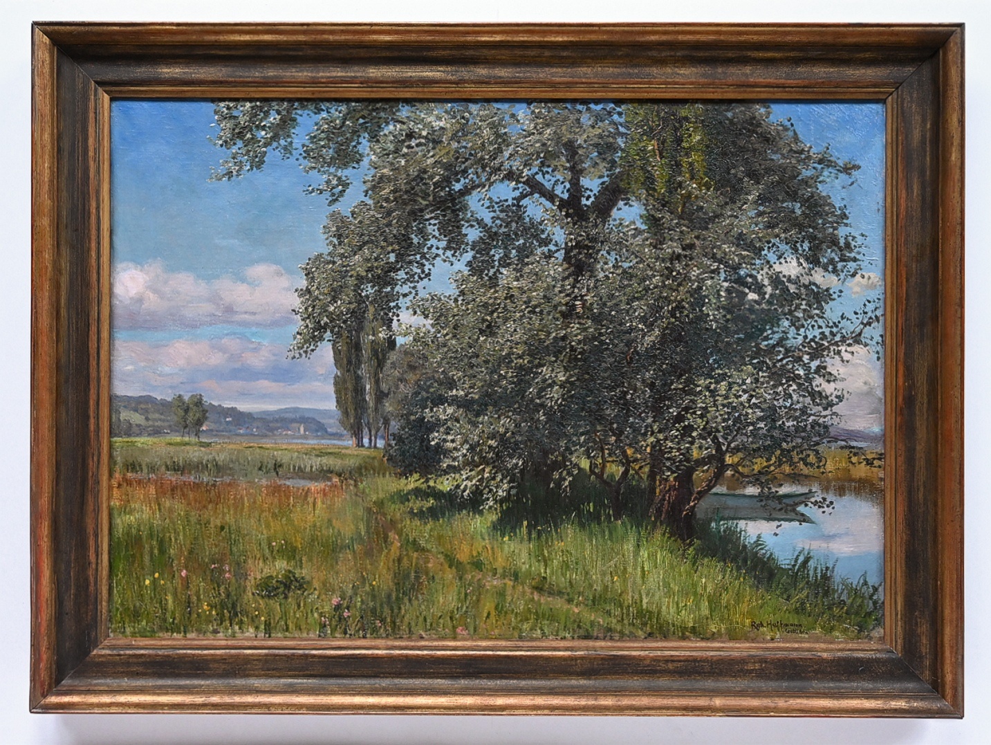 Robert Hoffmann (1868 - 1935) » Öl-Gemälde Impressionismus Bodensee Schweiz Landschaft