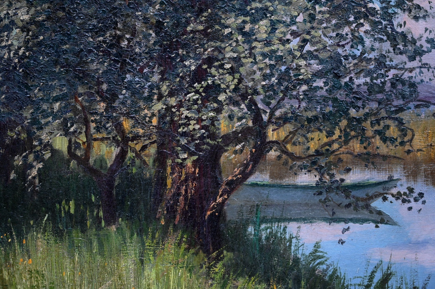 Robert Hoffmann (1868 - 1935) » Öl-Gemälde Impressionismus Bodensee Schweiz Landschaft