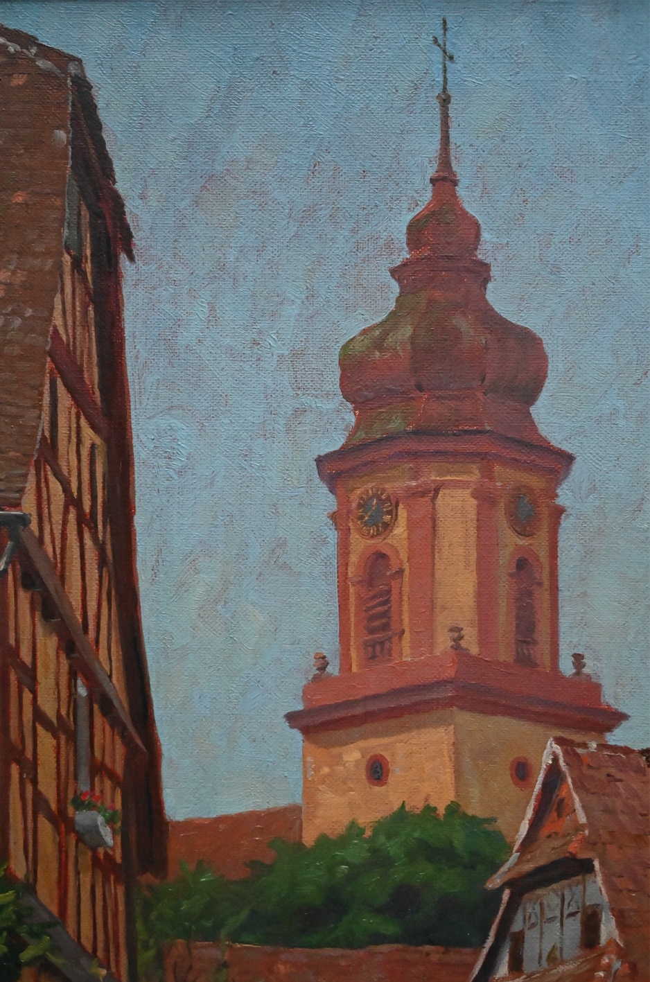 Otto Farrenkopf (Badischer Maler um 1900) » Öl-Gemälde Realismus Schwarzwald Baden Ortenau