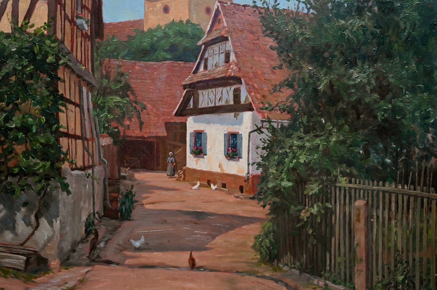 Otto Farrenkopf (Badischer Maler um 1900) » Öl-Gemälde Realismus Schwarzwald Baden Ortenau