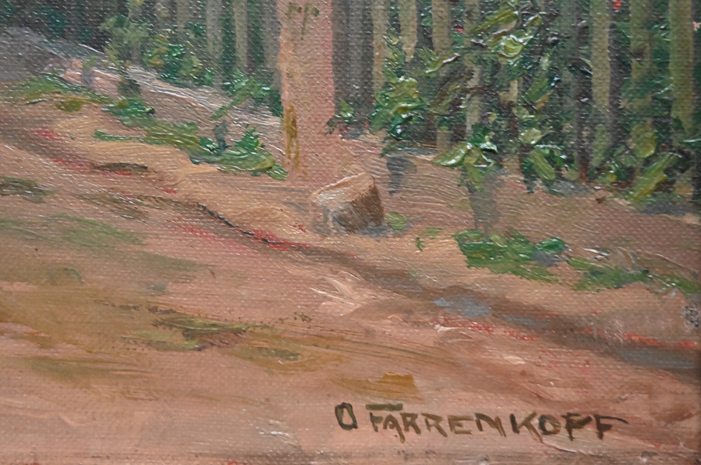 Otto Farrenkopf (Badischer Maler um 1900) » Öl-Gemälde Realismus Schwarzwald Baden Ortenau
