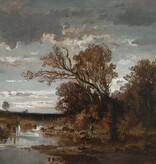 Fritz Halberg-Krauss (1874 - 1951) » Öl-Gemälde Impressionismus Landschaft Jäger Jagd Münchner Malerschule