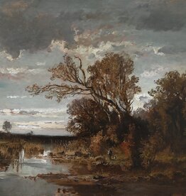 Fritz Halberg-Krauss (1874 - 1951) » Öl-Gemälde Landschaftsgemälde  Impressionismus Landschaft Jäger Jagd Münchner Malerschule süddeutsche Malerei