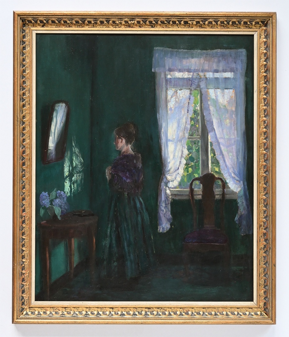 Johann Georg Dreydorff (1873 - 1935) » Öl-Gemälde Impressionismus Interieuer Düsseldorfer Malerschule