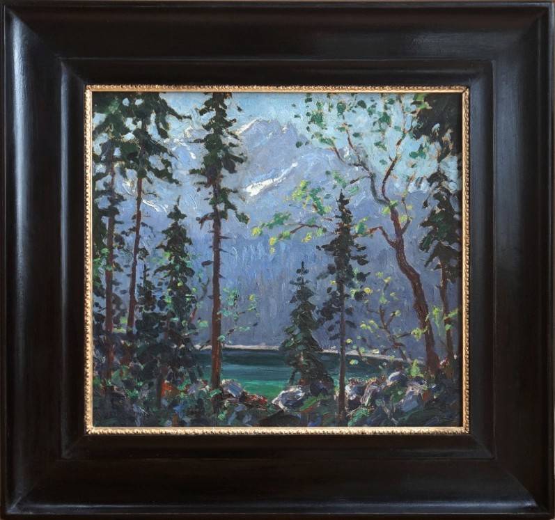 Franz Hienl-Merre (1869-1943) » Öl-Gemälde Impressionismus Alpen Landschaft Münchner Maler süddeutsche Malerei