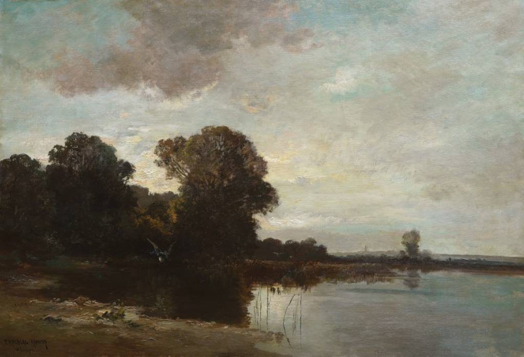 Fritz Halberg-Krauss (1874 - 1951) » Öl-Gemälde Landschaftsgemälde Impressionismus Landschaft Münchner Malerschule süddeutsche Malerei