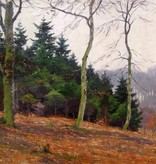 Alfred Rasenberger (1885 - 1948) » Öl-Gemälde Impressionismus Herbst Wald Waldlandschaft Niederrhein Düsseldorfer Malerschule