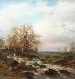 Ludwig Lanckow (1845 - 1908) » Öl-Gemälde Landschaft Düsseldorfer Malerschule