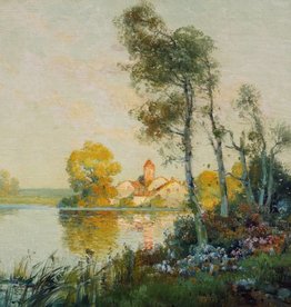 Éloi Noël Bouvard (1875 - 1957) » Öl-Gemälde Impressionismus Frankreich Landschaft