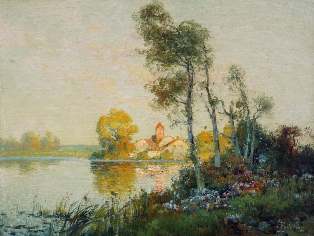 Éloi Noël Bouvard (1875 - 1957) » Öl-Gemälde Impressionismus Frankreich Landschaft