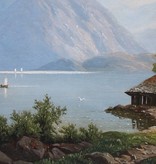 M. Dohmen (Maler des 19. Jahrhunderts) » Öl-Gemälde Spätromantik Biedermeier Landschaft Landschaftsgemälde