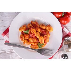 Spaghetti met tomaten-mozzarella kaassaus (V)