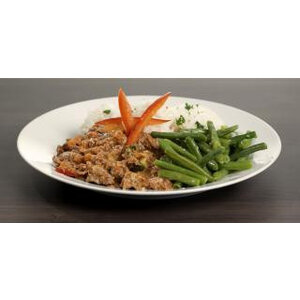 Hachee met sperziebonen en aardappelpuree