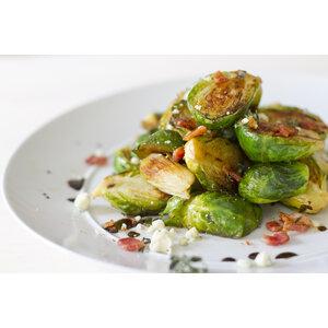 Steak met spruitjes en krieltjes