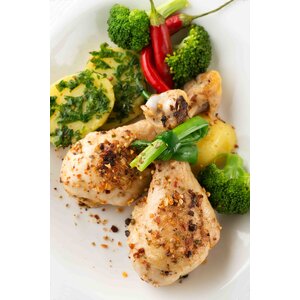 Kippenbout met aardappel en broccoli