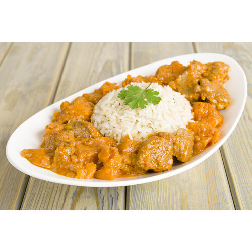 Kip Madras met boontjes & rijst