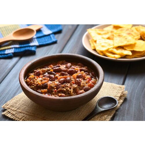 Chili SIN carne met rijst (V)