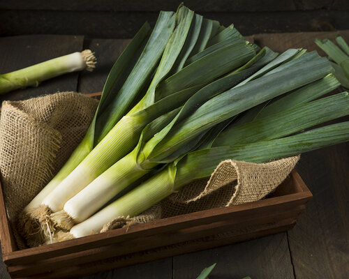 Vegetarische gehaktbal met jus, prei met groentensaus en aardappels