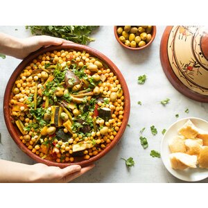 Vega tajine cashew couscous groente (V)