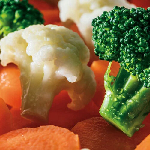 Kipfilet met jus, zomergroenten en gekookte aardappels