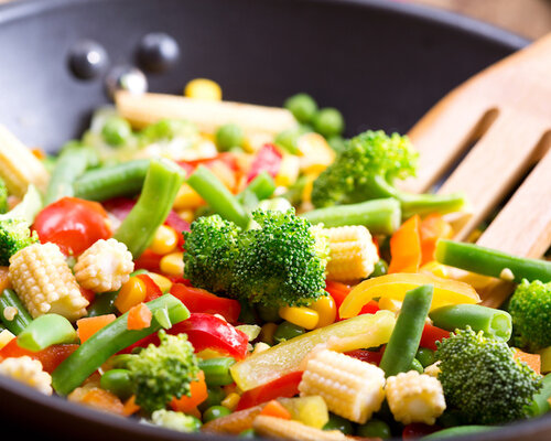 Kipfilet, Franse groentenmix & gekookte aardappel Kipfilet, Franse groentenmix & gekookte aardappel