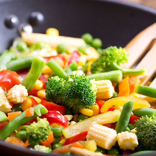 Kipfilet, Franse groentenmix & gekookte aardappel