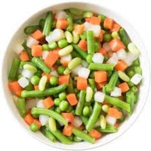 Runderlapje, Macedoine groente & puree