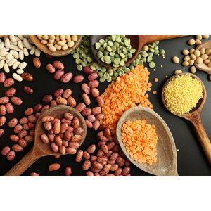 Boomstam, witte bonen in tomatensaus & aardappels Boomstam, witte bonen in tomatensaus & aardappels