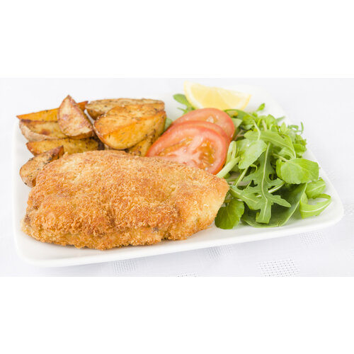 Cordon bleu, groene groenten & geb. aardappels Cordon bleu, groene groenten & geb. aardappels
