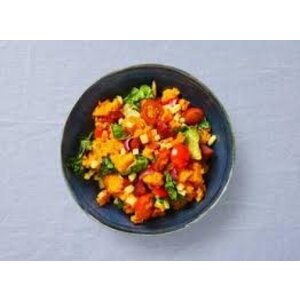 VEGA omelet zoete aardappelstamppot paprika