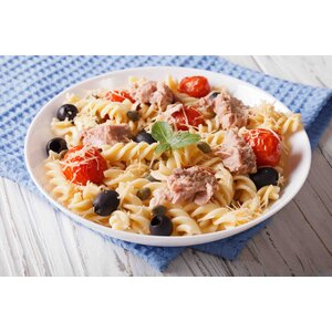 Fusilipasta met tonijnsaus & bonen