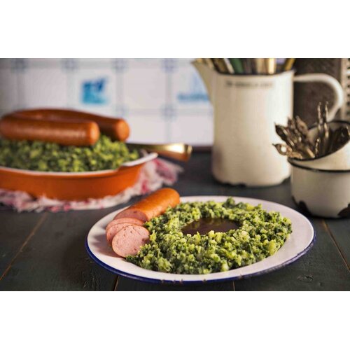 Stamppot boerenkool met rookworst Stamppot boerenkool met rookworst