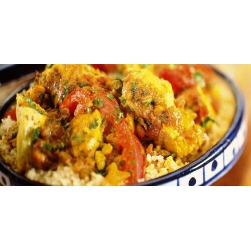 Kip tandoori, rijst & rauwkost Kip tandoori, rijst & rauwkost