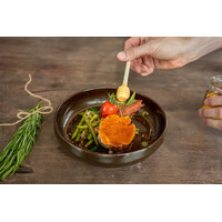 Bosvarkentje, haricot verts & aardappels