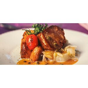 Kalfslap, stoofperen en puree - natriumarm