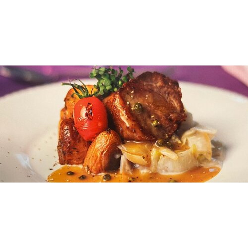 Kalfslap, stoofperen en puree - natriumarm