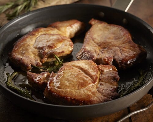 Procureurlap, jus, gestoofde appel & aardappels- natriumarm