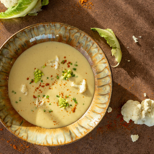 Bloemkoolsoep met Marokaanse kruiden