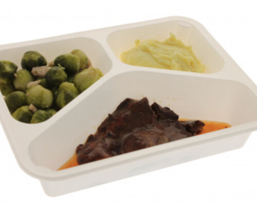 SMALL Procureurlapje met spruiten en puree