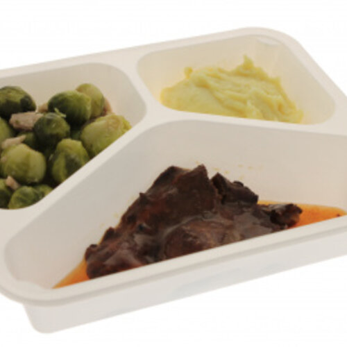 SMALL Procureurlapje met spruiten en puree