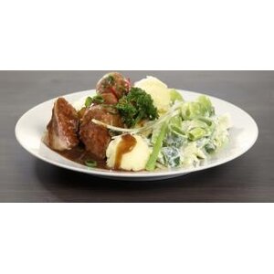 SMALL Slavink jus spitskool +saus puree