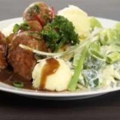 SMALL Slavink jus spitskool +saus puree
