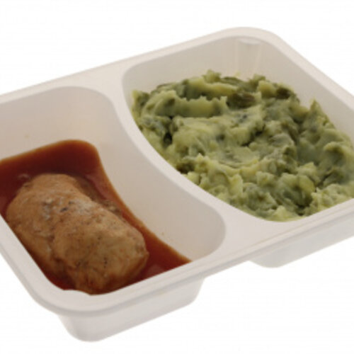 SMALL Kipfilet met jus en stamppot snijbonen SMALL Kipfilet met jus en stamppot snijbonen