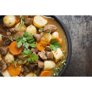 SMALL Belgisch stoofpotje (r) gestoofde appel aardappelpuree