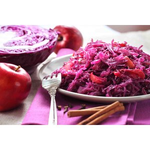 Runderhachee rode kool met appel aardappelpuree IDDSI-5 - Gemalen