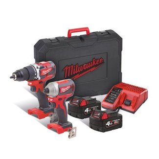 Milwaukee Milwaukee M18CBLPP2B-402C compacte koolborstelloze powerpack