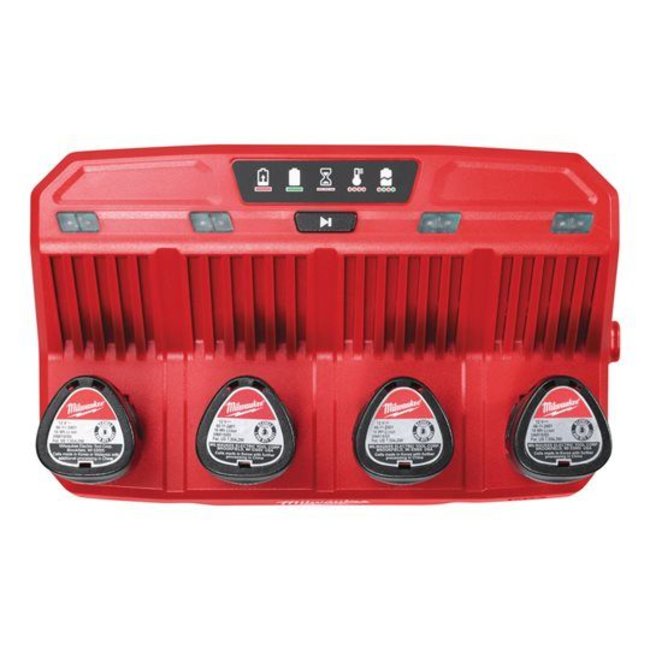 Milwaukee Accu lader M12C4 multi bay (4-accu's) (12VOLT)