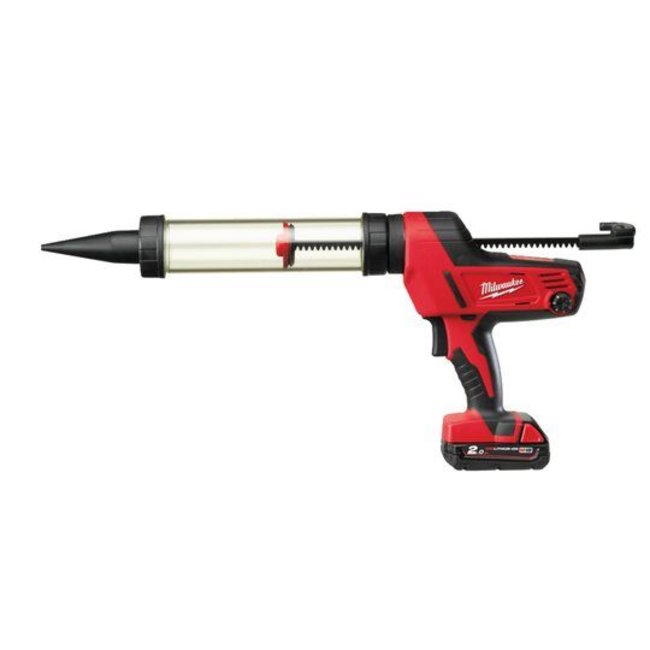 Milwaukee C18PCG/400T-201B kitpistool 400ml